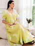 Ramadan Eid Feather Kaftan Imitation Linen Jalabiya Women Arabian Evening Party Gown